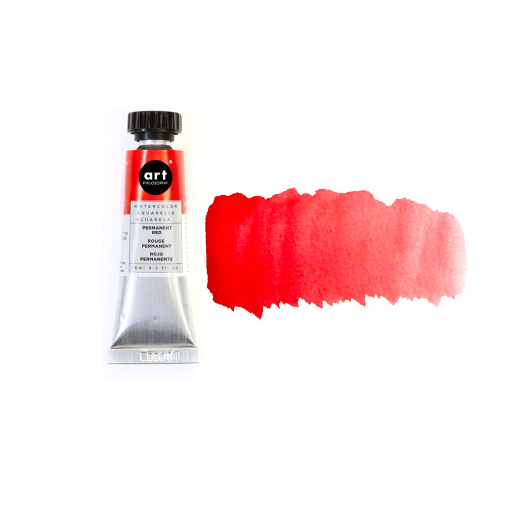 Art Philosophy® Artist Grade Watercolor Tubes - Permanent Red