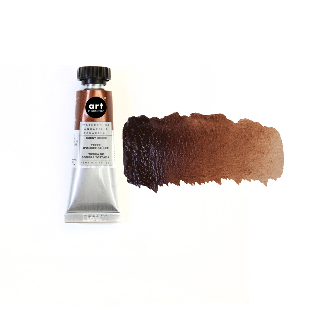 Art Philosophy® Artist Grade Watercolor Tubes - Burnt Umber