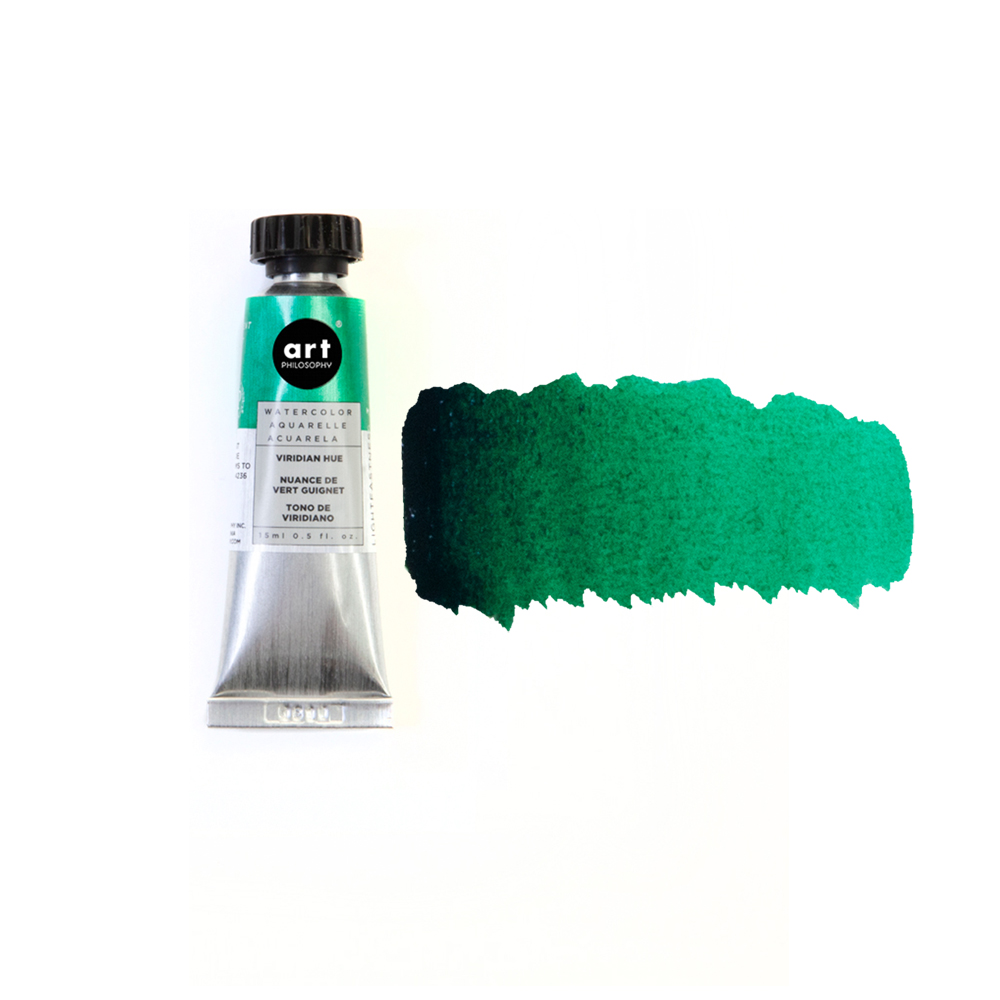 Art Philosophy® Artist Grade Watercolor Tubes - Viridian Hue