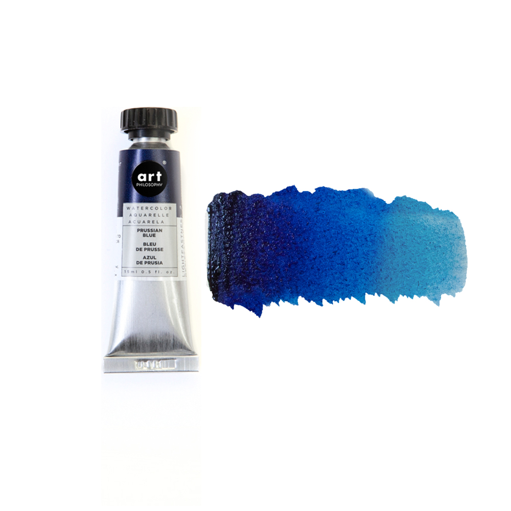 Art Philosophy® Artist Grade Watercolor Tubes - Prussian Blue