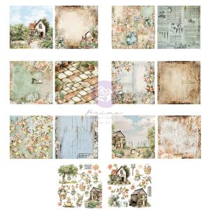 Homegrown Collection 6x6 Paper Pad - 26 sheets - 6 double-sided designs x 4 sheets each + 2 cut-out sheets