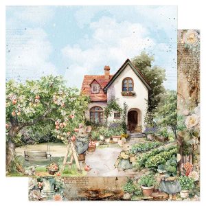 Homegrown Collection 12x12 Sheet - A Day In The Garden - 1 sheet 12"x12"