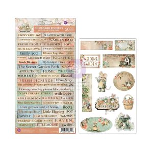 Homegrown Collection Chipboard stickers - 60 pcs