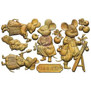 Homegrown Collection Decor Moulds® - Tiny Gardeners - 1 pc, 5"x8"x8mm