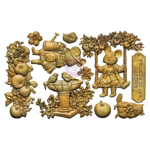 Homegrown Collection Decor Moulds® - Sweet Garden - 1 pc, 5"x8"x8mm