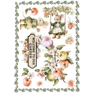 Homegrown Collection A4 Transfer - 1 sheet, 8.3"x11.7"