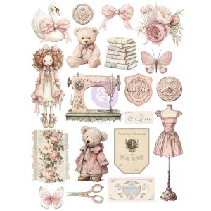 Buttons & Keepsakes Collection A4 Transfer - 1 sheet, 8.3"x11.7"